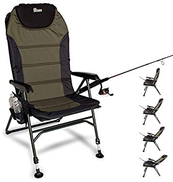 Earth Products Ultimate Outdoor Adjustable Fishing Chair with Adjustable Legs