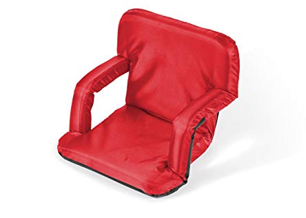 Trademark Innovations Portable Multiuse Adjustable Recliner Stadium Seat (Red)