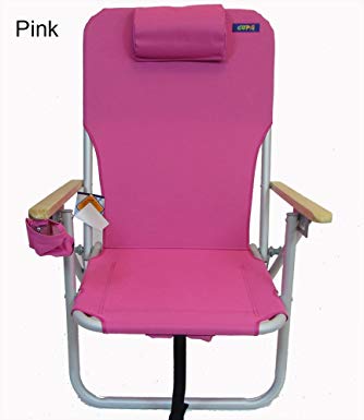 COPA 4 Position Aluminum Folding Backpack Chair (Pink)