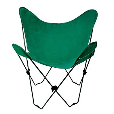 Algoma 4053-50 Butterfly Chair Black Frame, Hunter Green